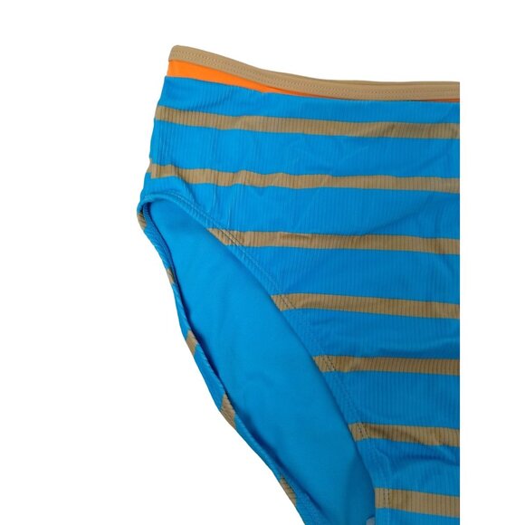 No Boundaries Junior Girls Large Multi Stripe High Waist Bikini Bottoms - Picture 2 of 6